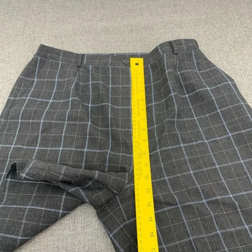 Women's EP Pro Plaid Golf Shorts Gray & Blue ‎ Size 14 Casual Bermuda Shorts